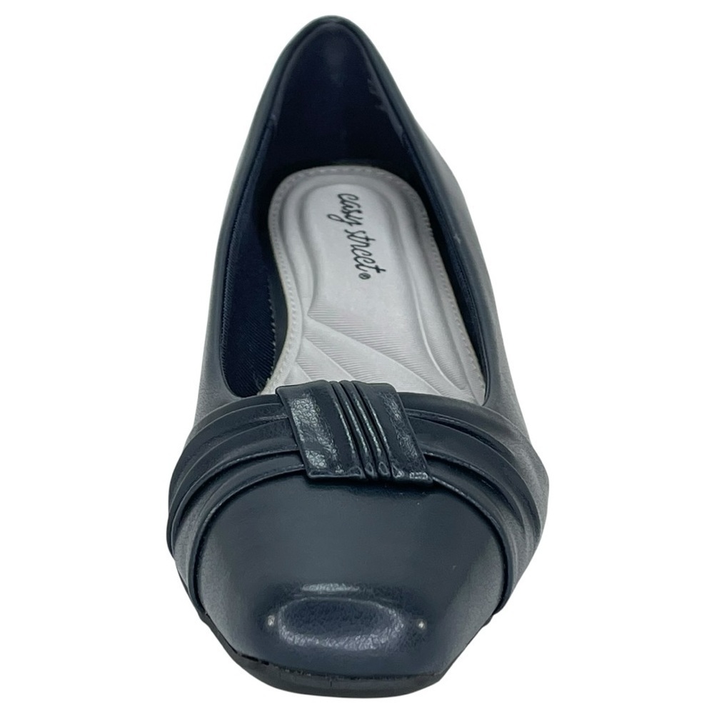 Easy Street Waive Navy Faux Leather Womens Pumps Size 7.5W - Picture 6 of 13